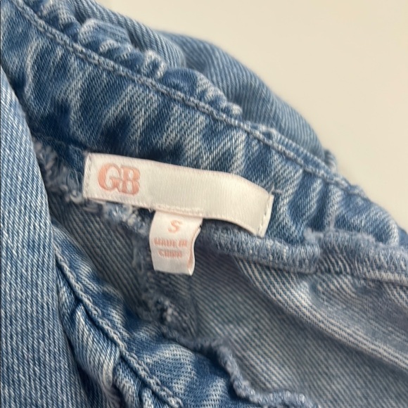 Denim One-Shoulder Ruffle Dress - Picture 3 of 5